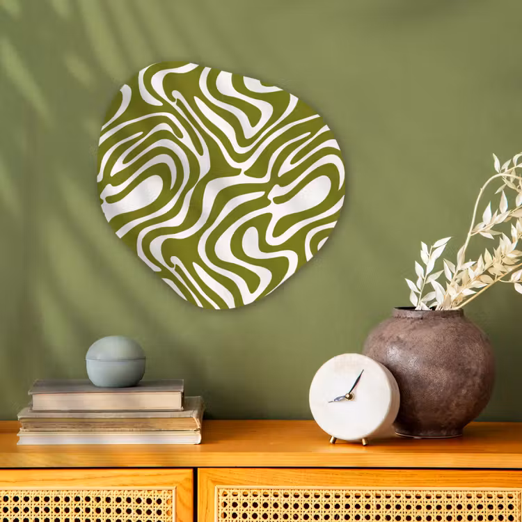 Organisch schilderij - Forex - Lijnpatroon - Groen - Organisch — 2