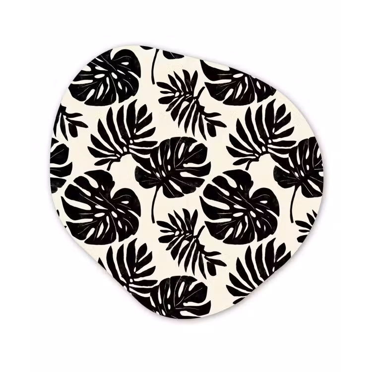 Organisch schilderij - Forex - Modern - Monstera - Zwart — 1