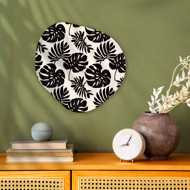 Organisch schilderij - Forex - Modern - Monstera - Zwart — 2