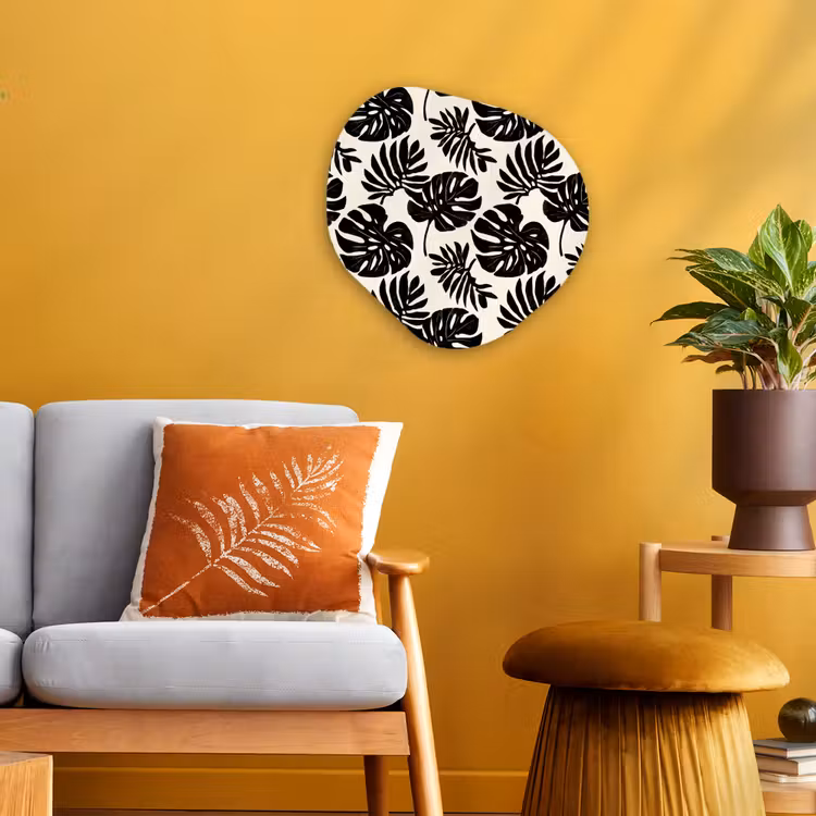 Organisch schilderij - Forex - Modern - Monstera - Zwart — 3
