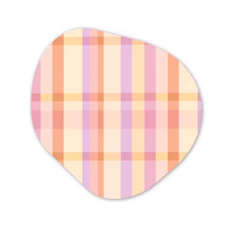 Organisch schilderij - Forex - Pastel - uitpatroon - Geometrisch — 1