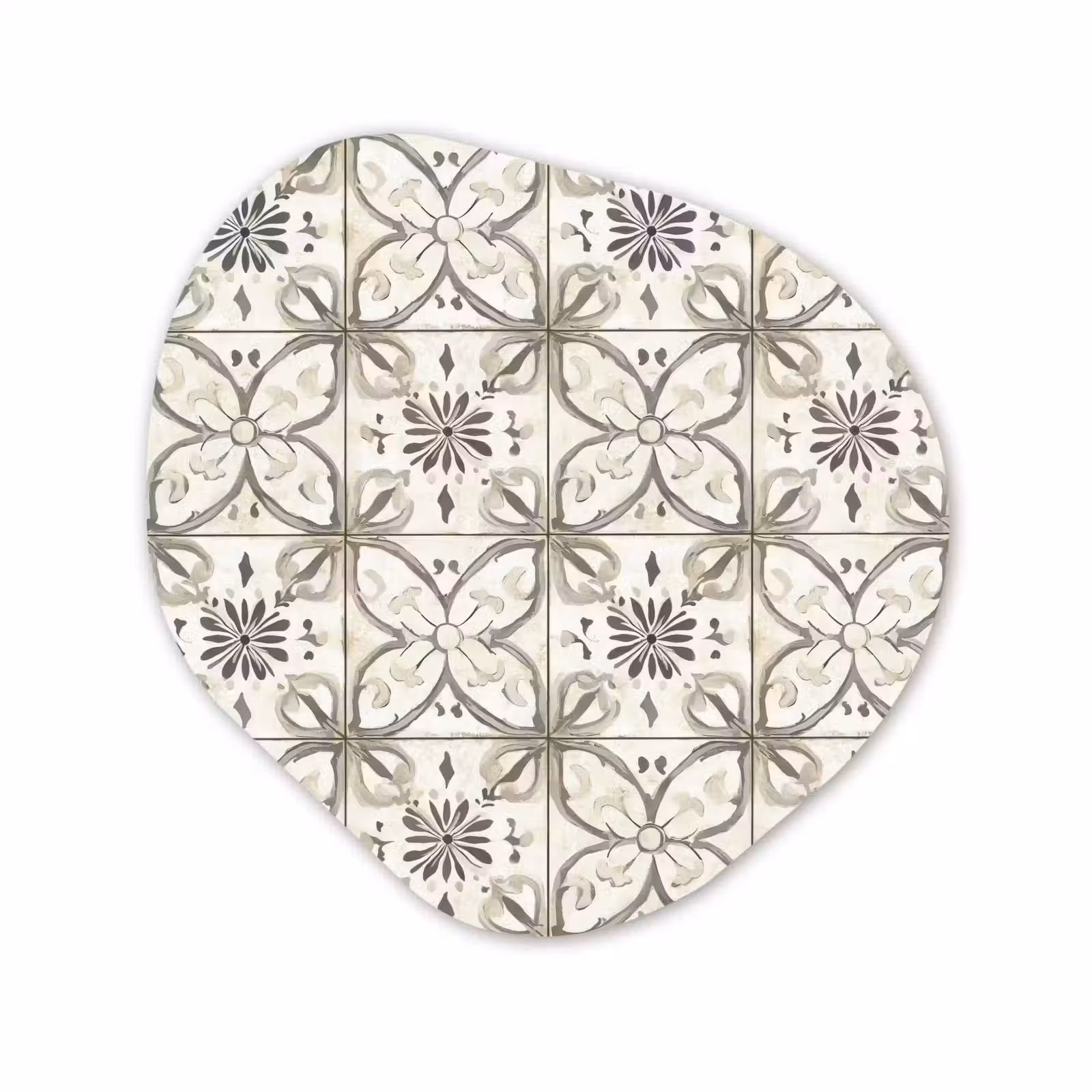 Organisch schilderij - Forex - Antiek - Tegel - Beige — 1