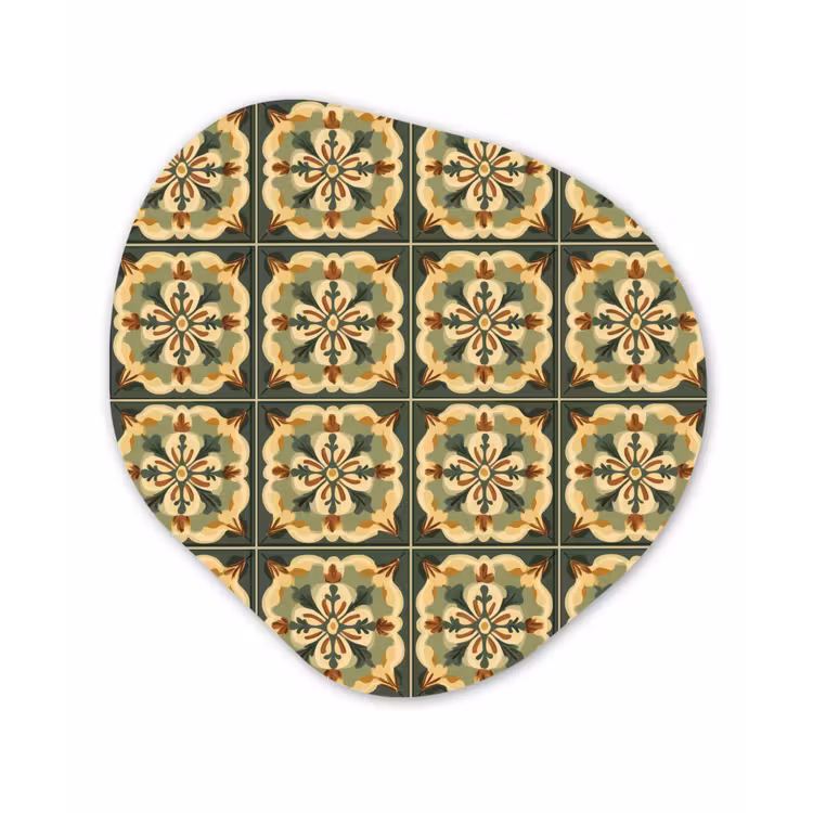 Organisch schilderij - Forex - Ornament - Patroon - Groen — 1
