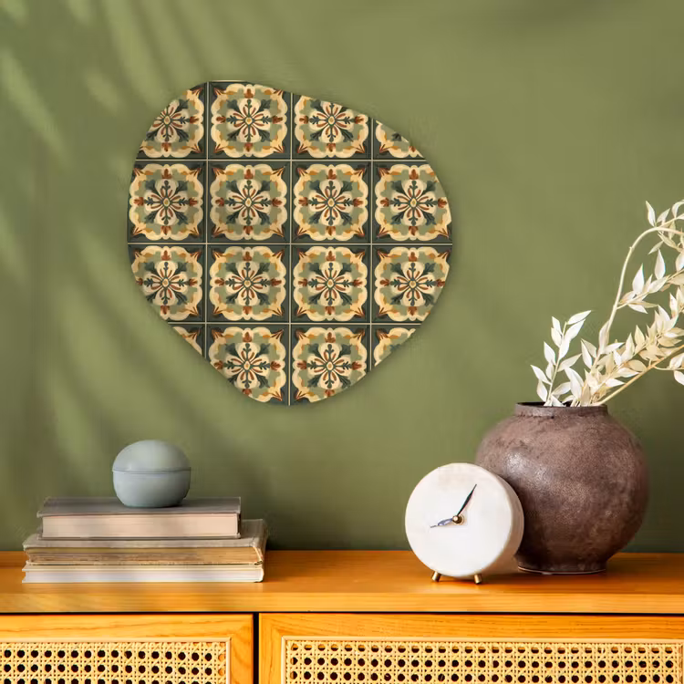 Organisch schilderij - Forex - Ornament - Patroon - Groen — 2