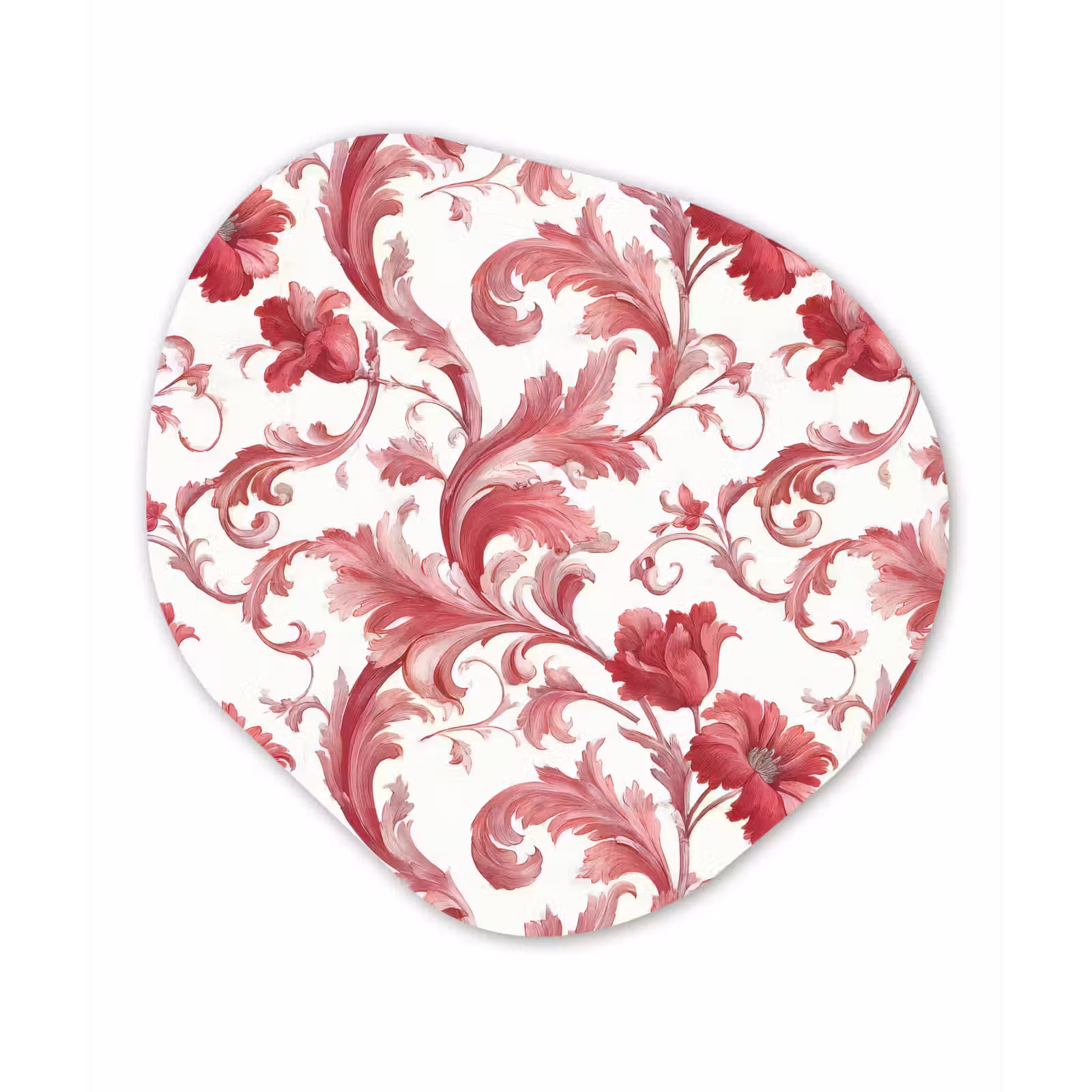 Organisch schilderij - Forex - Barok - Patroon - Rood — 1