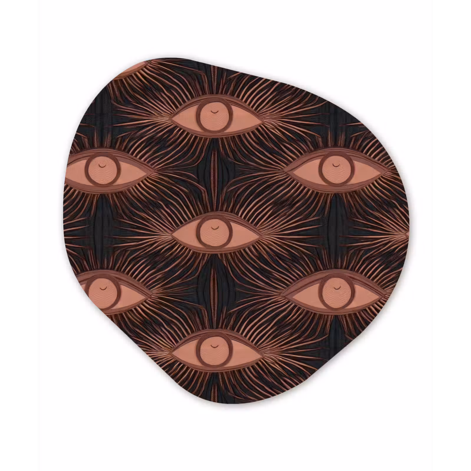 Organisch schilderij - Forex - Boheems - Oog - Bruin — 1