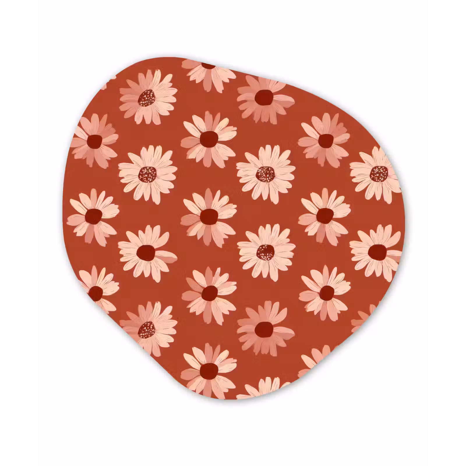 Organisch schilderij - Forex - Madelief - Retro - Terracotta — 1