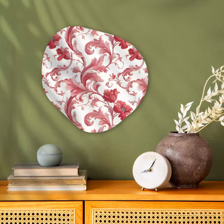 Organisch schilderij - Forex - Barok - Patroon - Rood — 2