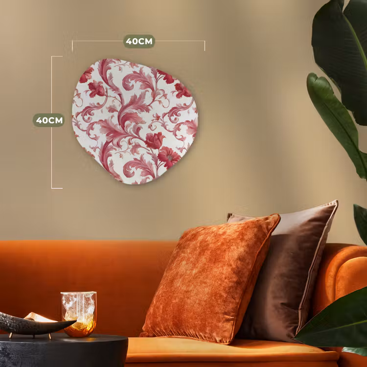 Organisch schilderij - Forex - Barok - Patroon - Rood — 4