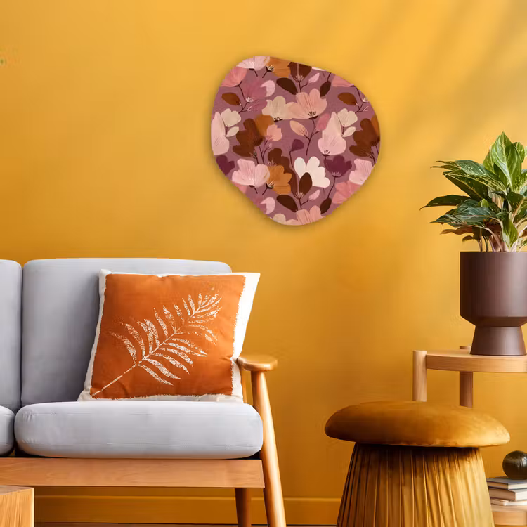 Organisch schilderij - Forex - Bloem - Patroon - Roze — 3