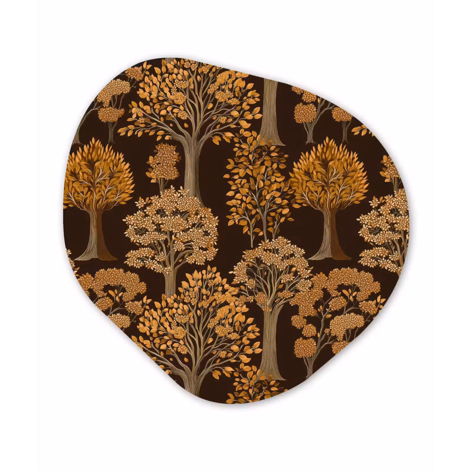 Organisch schilderij - Forex - Bomen - Patroon - Bruin — 1