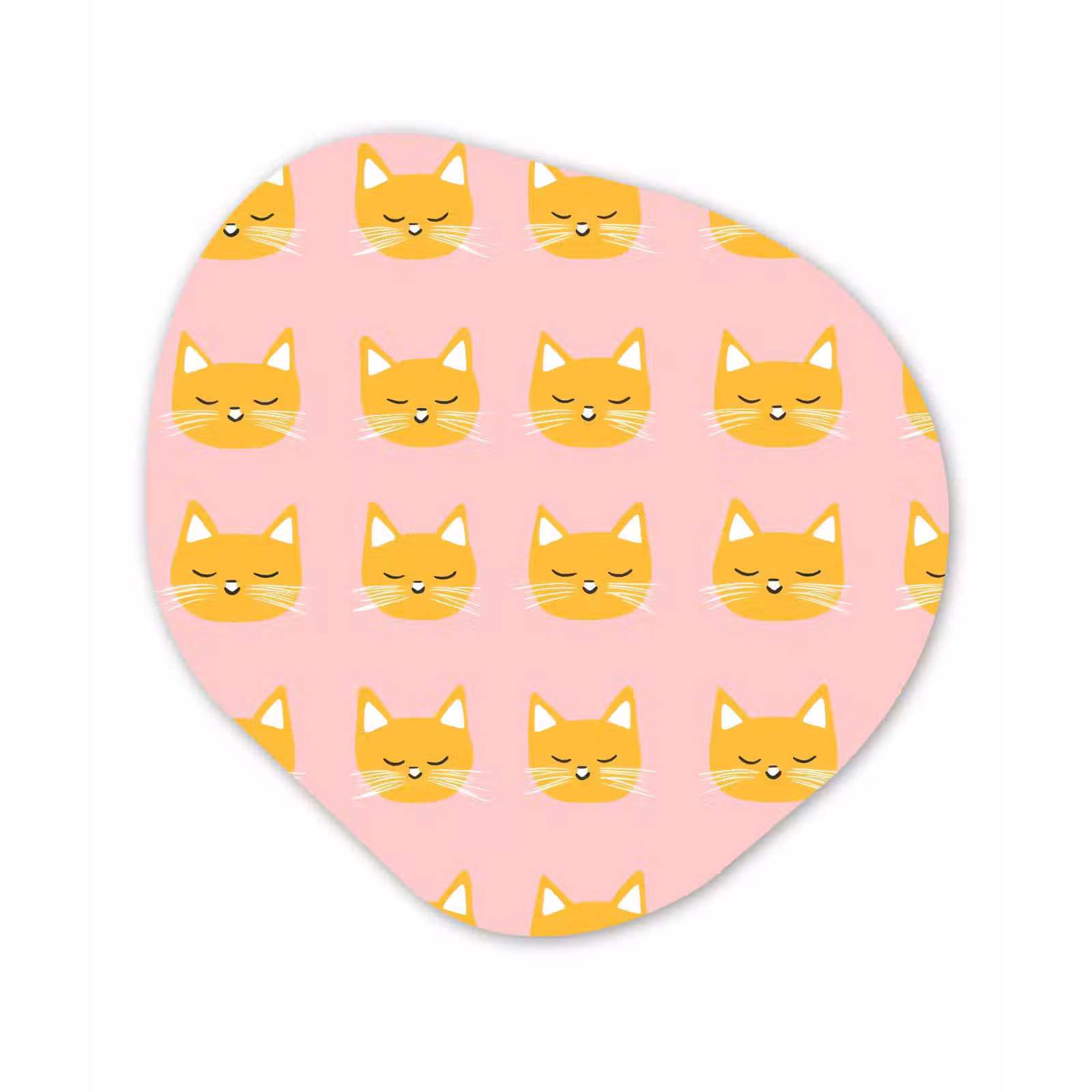 Organisch schilderij - Forex - Katten - Patroon - Roze — 1