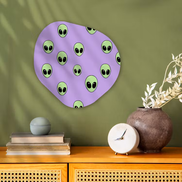 Organisch schilderij - Forex - Alien - Retro - Lila — 2