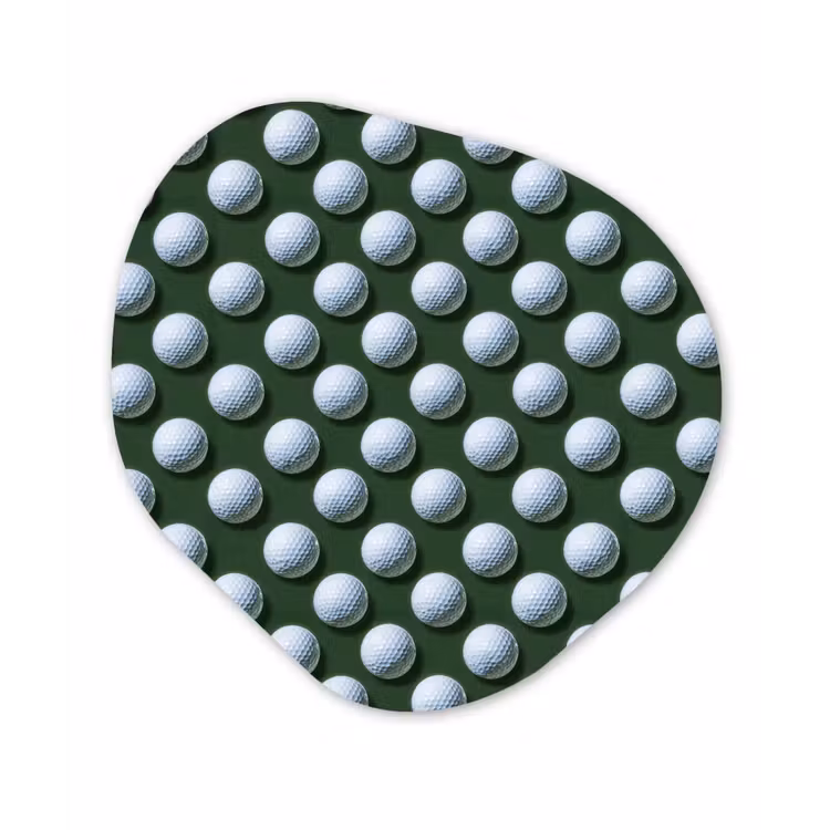 Organisch schilderij - Forex - Ballen - Golf - Groen — 1