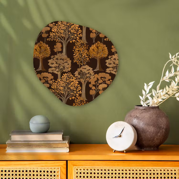 Organisch schilderij - Forex - Bomen - Patroon - Bruin — 2