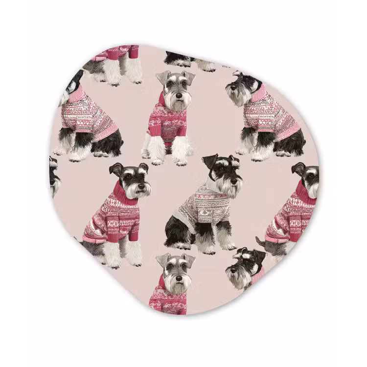Organisch schilderij - Forex - Honden - Truien - Rood — 1