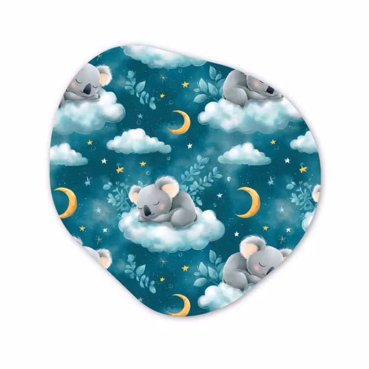 Organisch schilderij - Forex - Koala's - Betoverend - Blauw — 1
