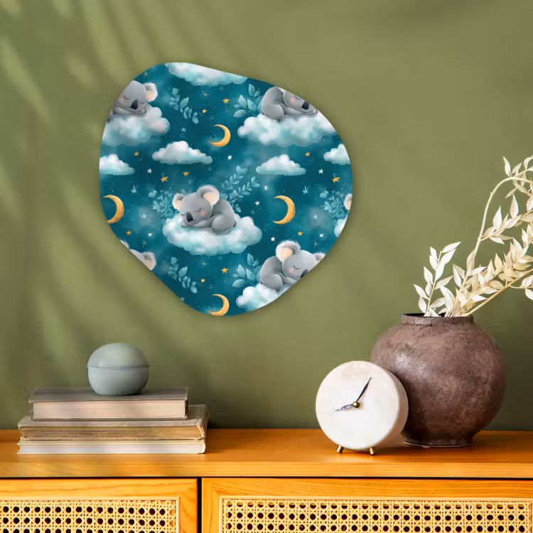 Organisch schilderij - Forex - Koala's - Betoverend - Blauw — 2