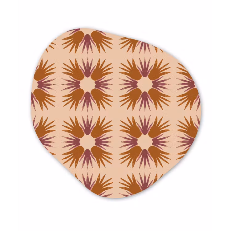 Organisch schilderij - Forex - Ornament - Patroon - Oker — 1
