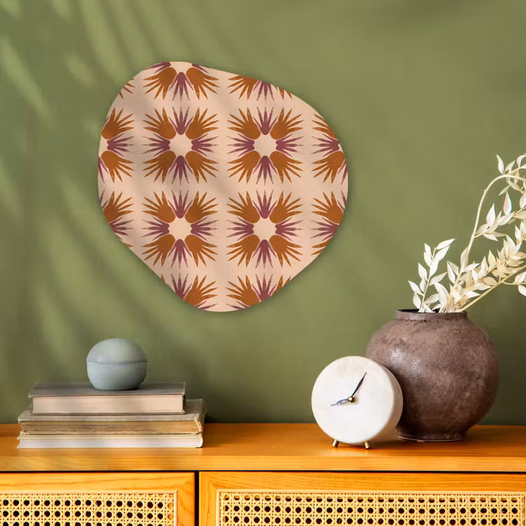 Organisch schilderij - Forex - Ornament - Patroon - Oker — 2