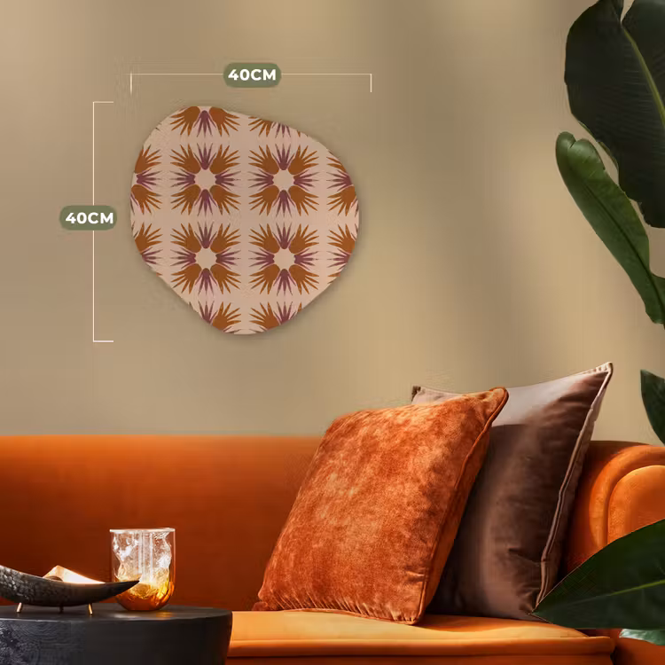 Organisch schilderij - Forex - Ornament - Patroon - Oker — 4
