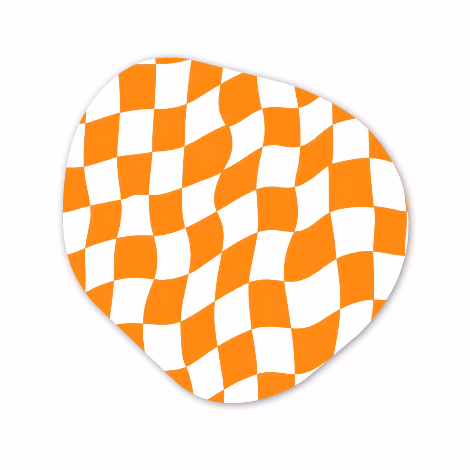 Organisch schilderij - Forex - Golvend - Patroon - Oranje — 1
