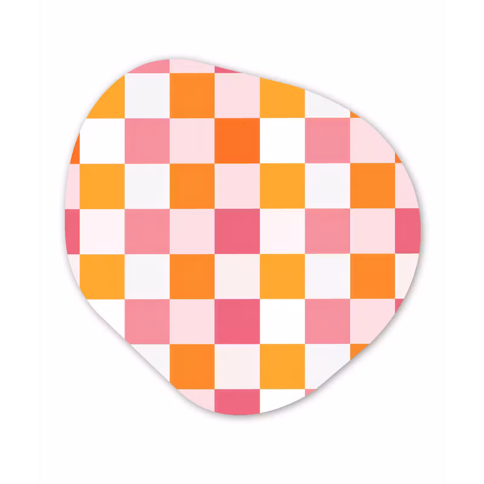 Organisch schilderij - Forex - Patroon - Vierkant - Roze — 1
