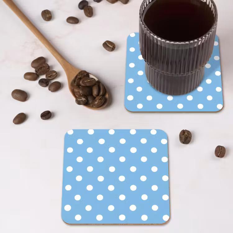 Onderzetter​ - Polka - Dots - Blauw — 4
