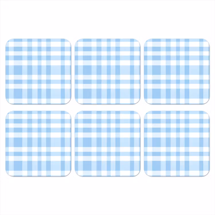 Onderzetter - Ruit - Patroon - Blauw — 1