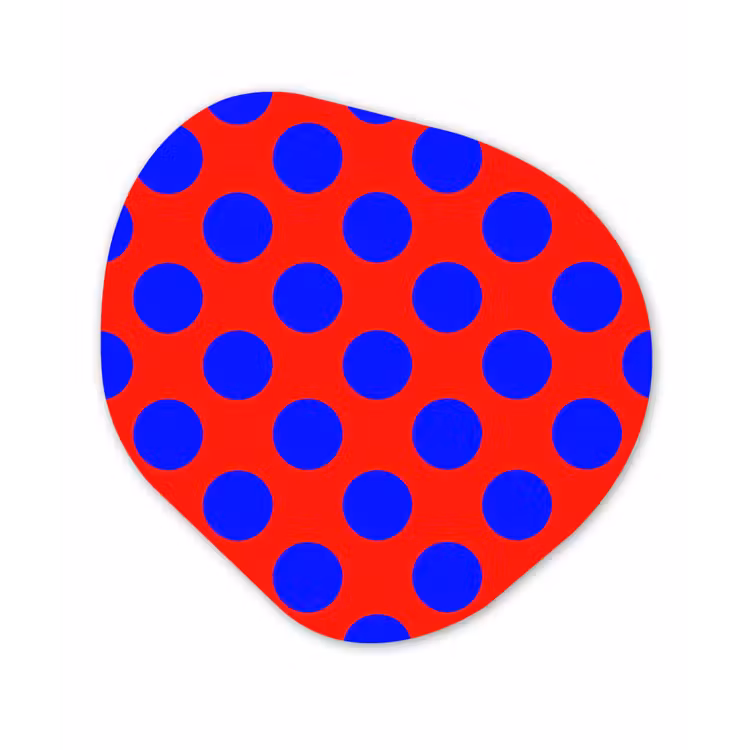 Organisch schilderij - Forex - Dots - Klassiek - Rood — 1