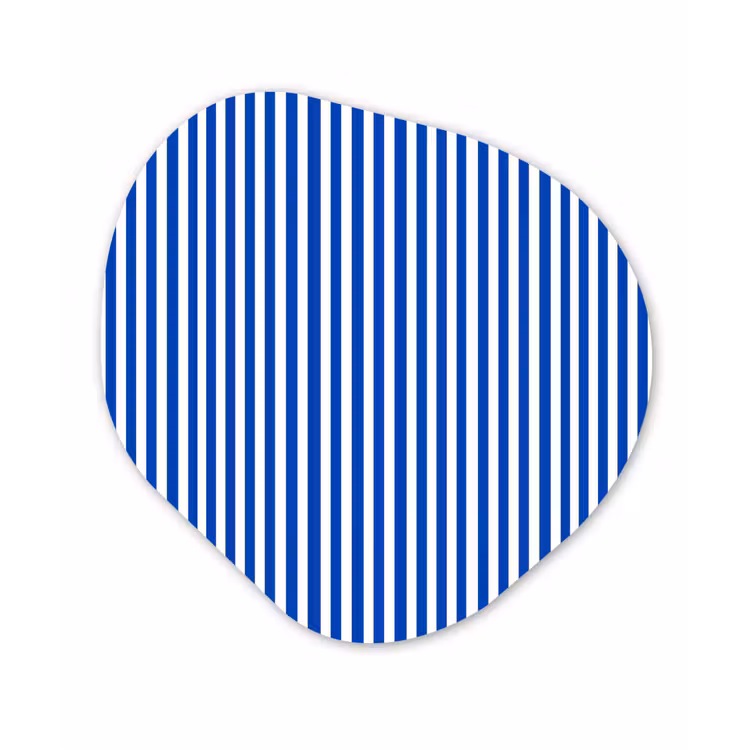 Organisch schilderij - Forex - Klassiek - Strepen - Blauw — 1