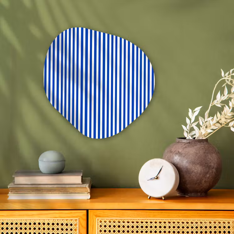 Organisch schilderij - Forex - Klassiek - Strepen - Blauw — 2
