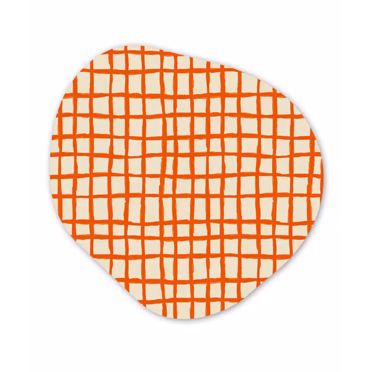 Organisch schilderij - Forex - Patroon - Lijnen - Oranje — 1