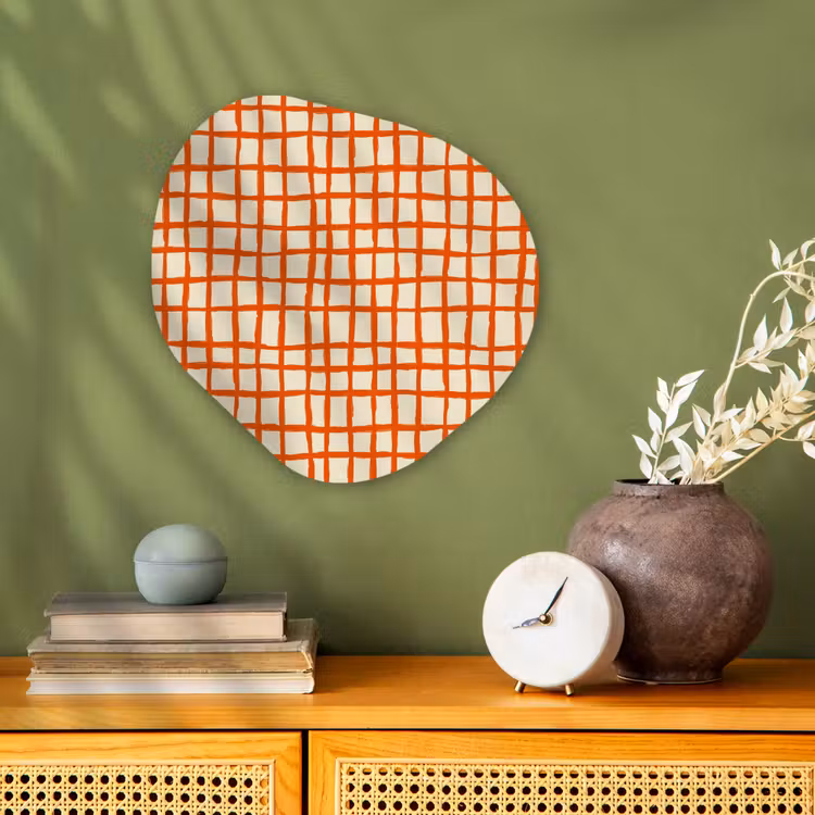 Organisch schilderij - Forex - Patroon - Lijnen - Oranje — 2