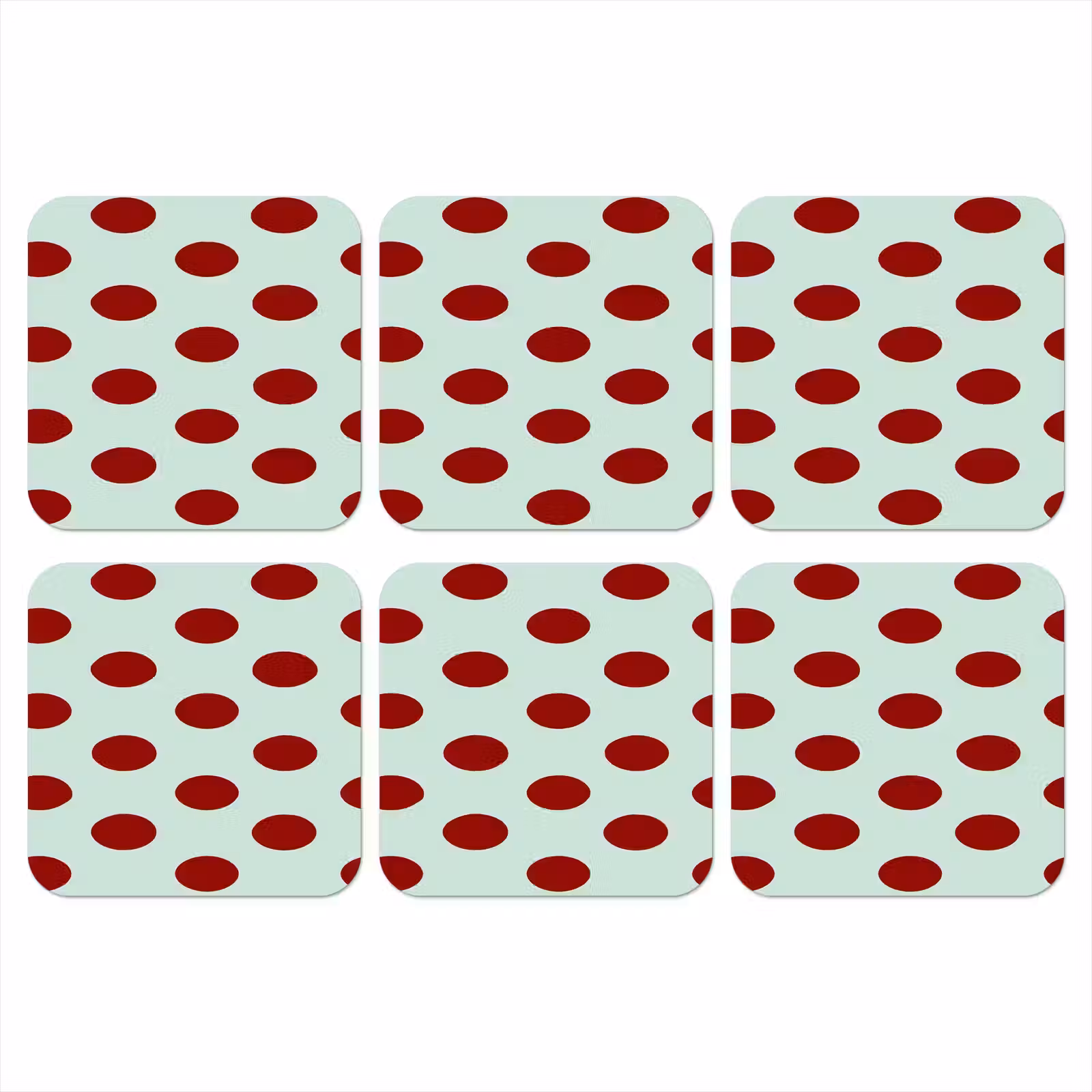 Onderzetter - Polka - Dots - Rood — 1