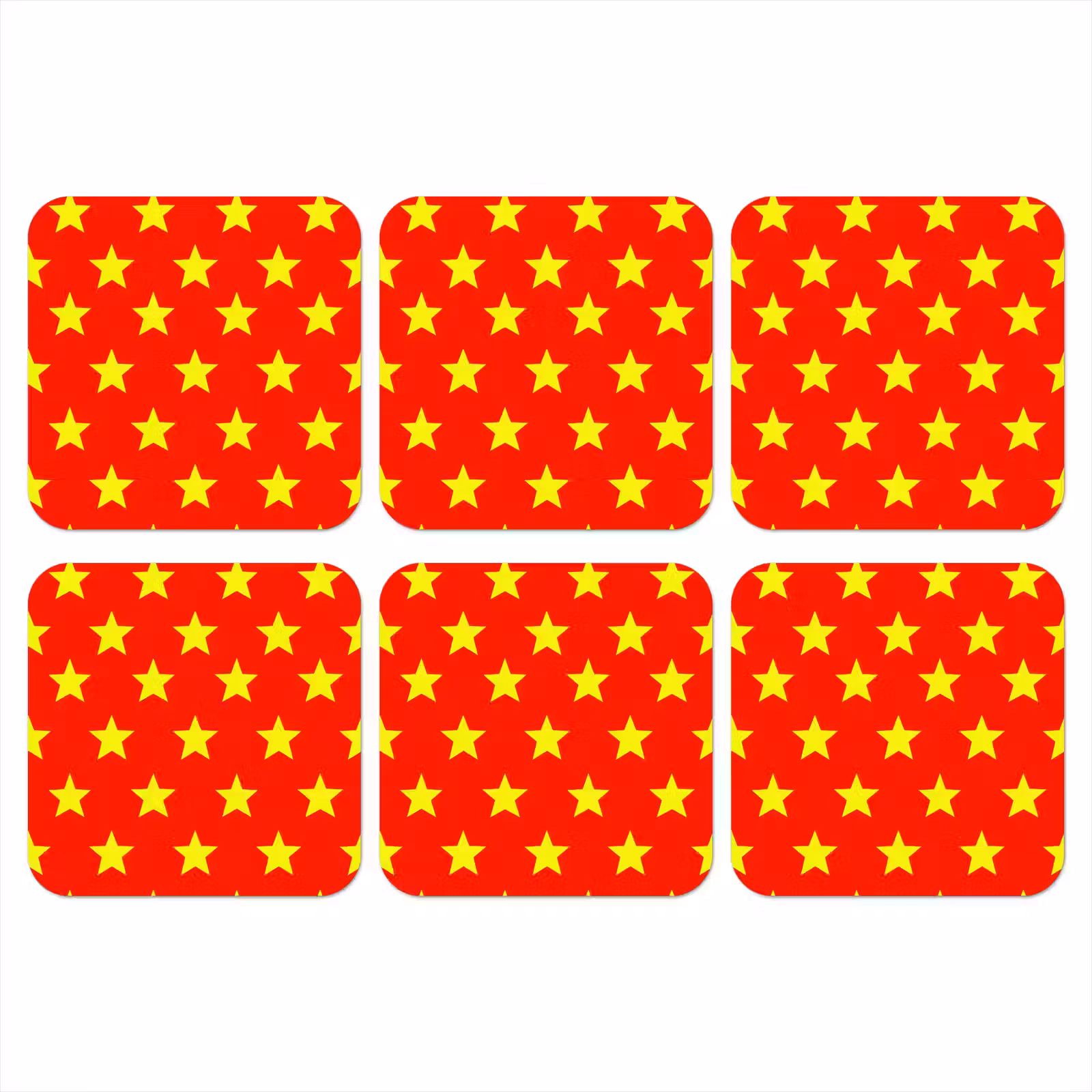 Onderzetter - Ster - Patroon - Geel — 1