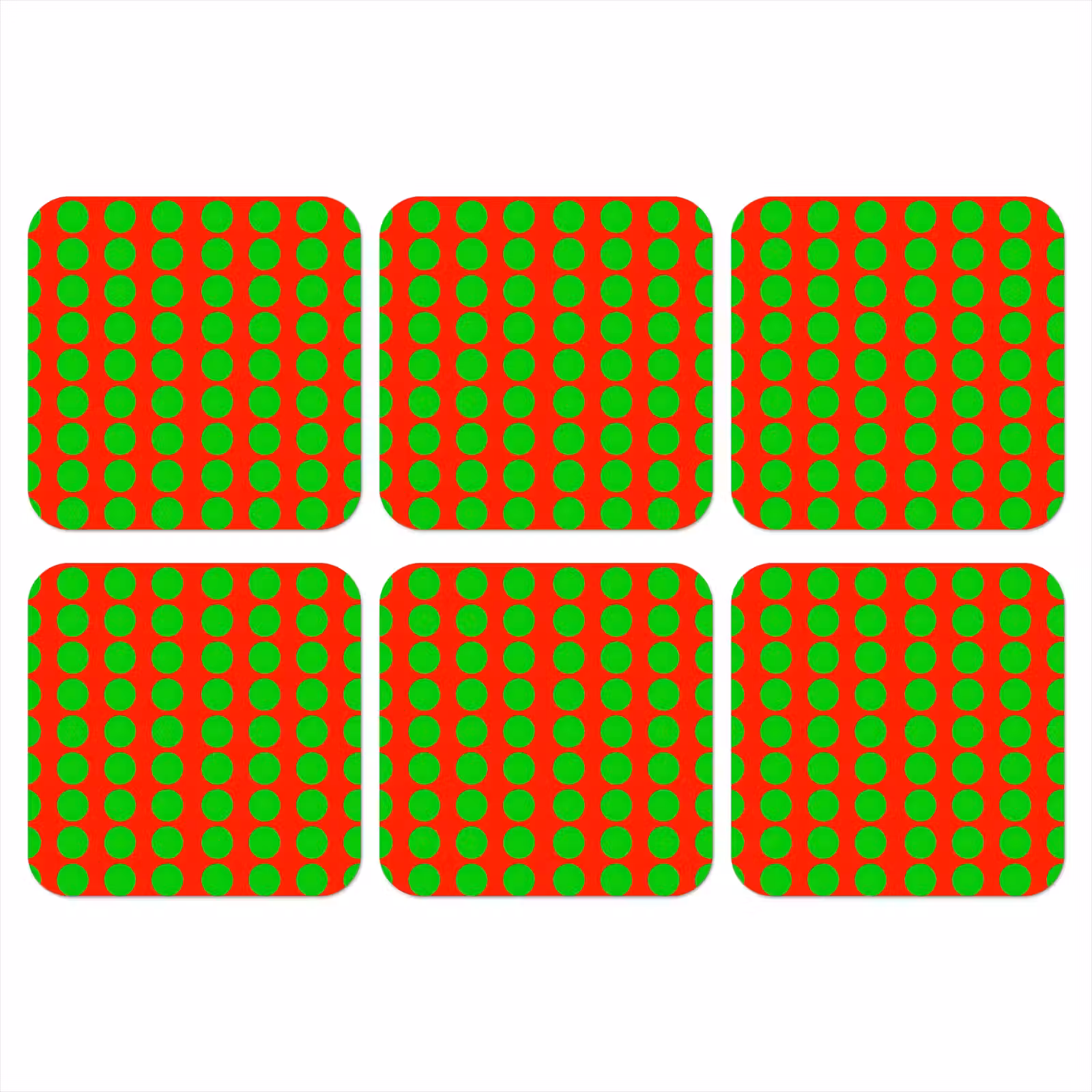 Onderzetter - Stippen - Patroon - Groen — 1