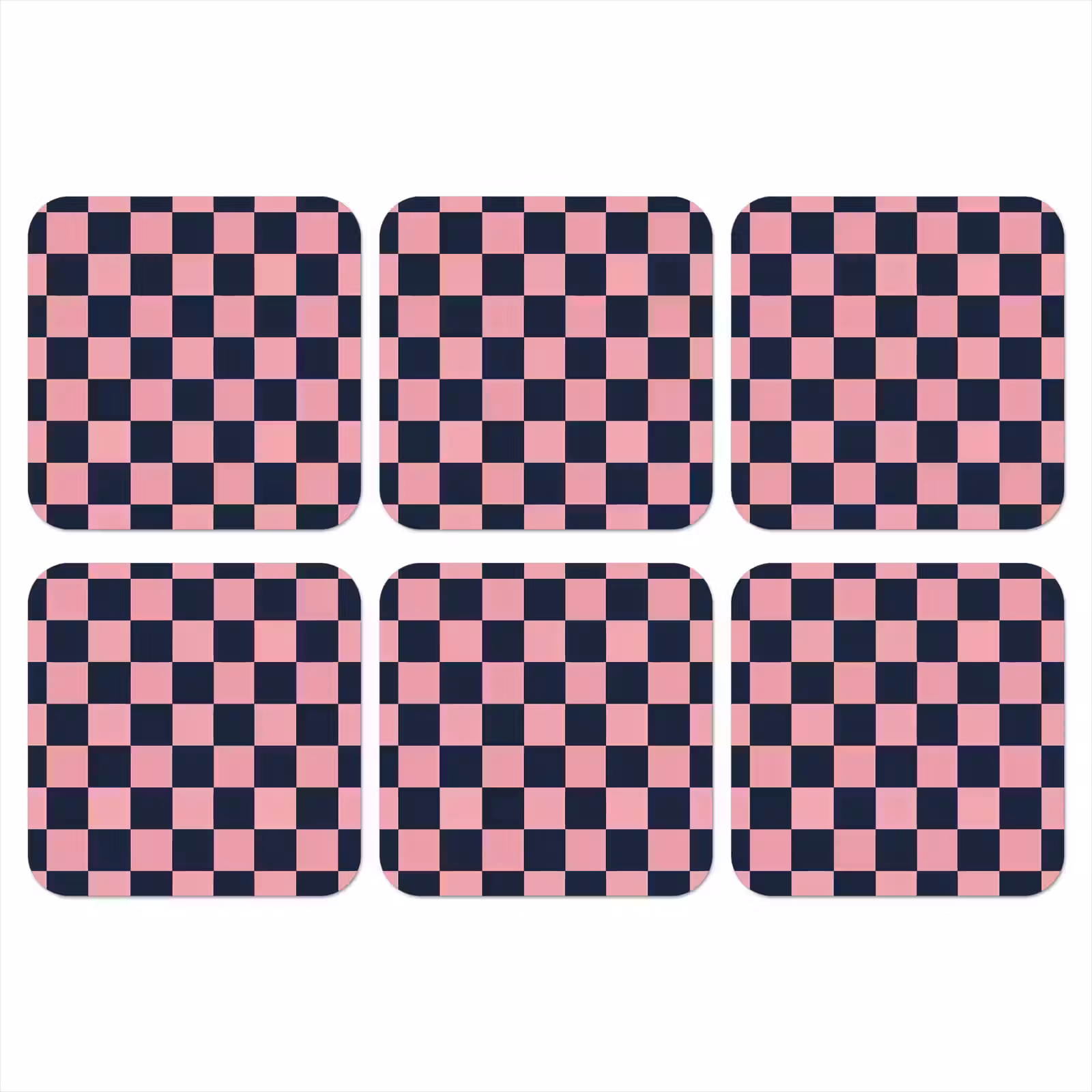 Onderzetter - Traditioneel - Patroon - Blauw - Roze — 1