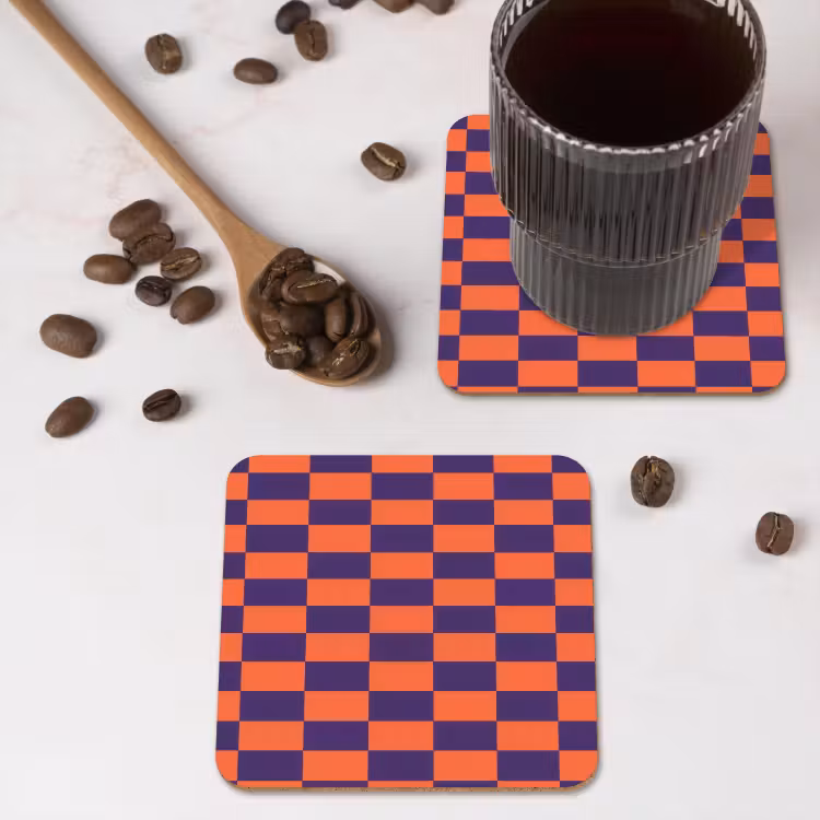 Onderzetter - Patroon - Klassiek - Paars — 4