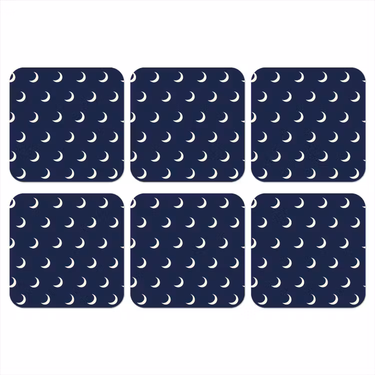 Onderzetter - Patroon - Manen - Blauw — 1