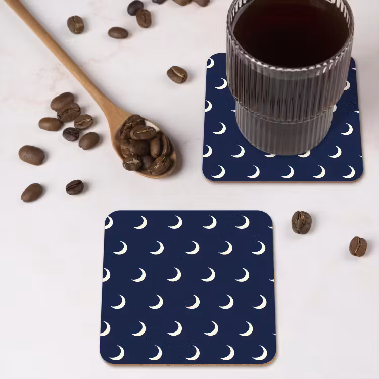 Onderzetter - Patroon - Manen - Blauw — 4