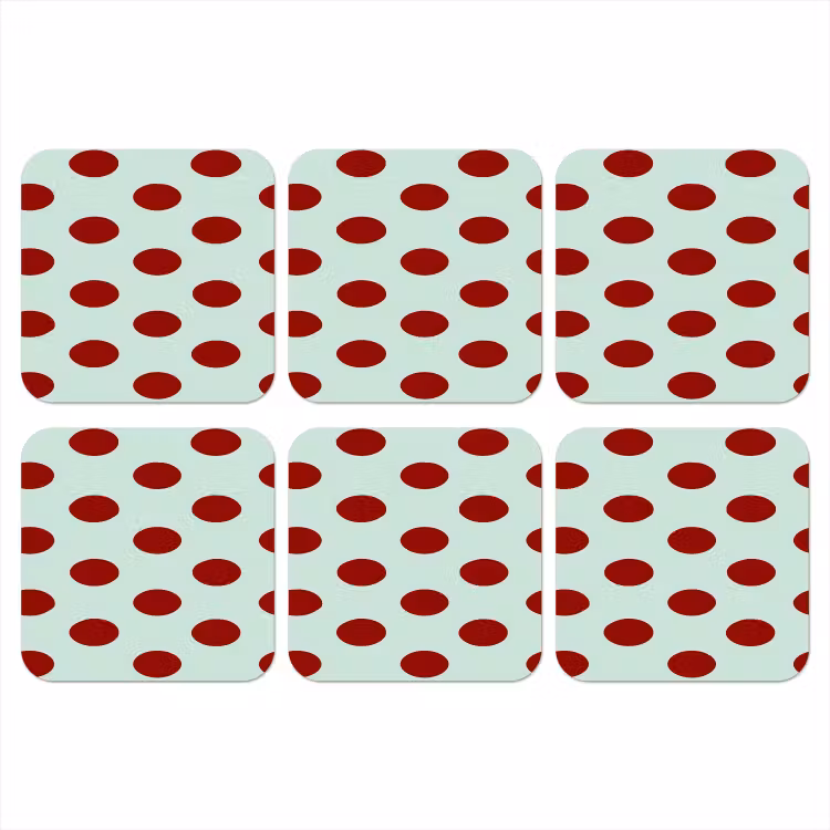 Onderzetter - Polka - Dots - Rood — 1