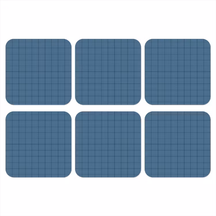 Onderzetter - Ruiten - Geometrisch - Blauw — 1