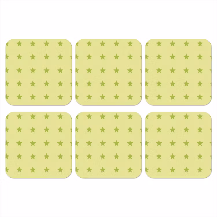Onderzetter​ - Sterren - Patroon - Groen — 1