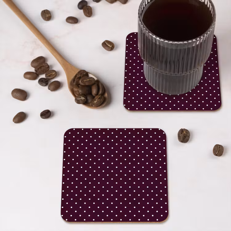 Onderzetter - Stippen - Modern - Paars — 4