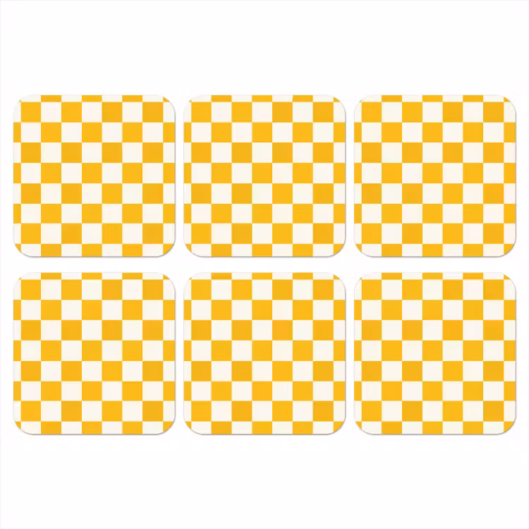 Onderzetter - Traditioneel - Patroon - Geel — 1