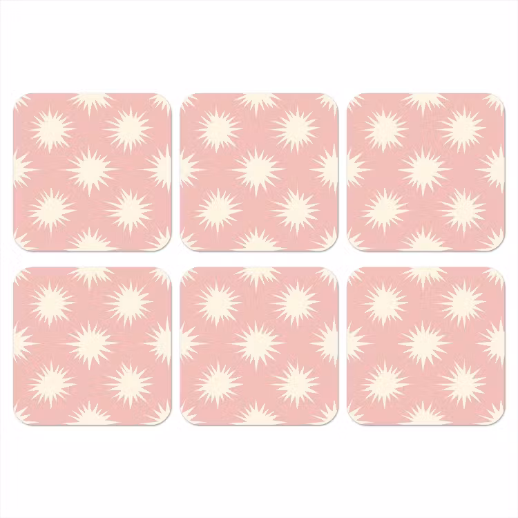 Onderzetter​ - Zonnen - Patroon - Roze — 1