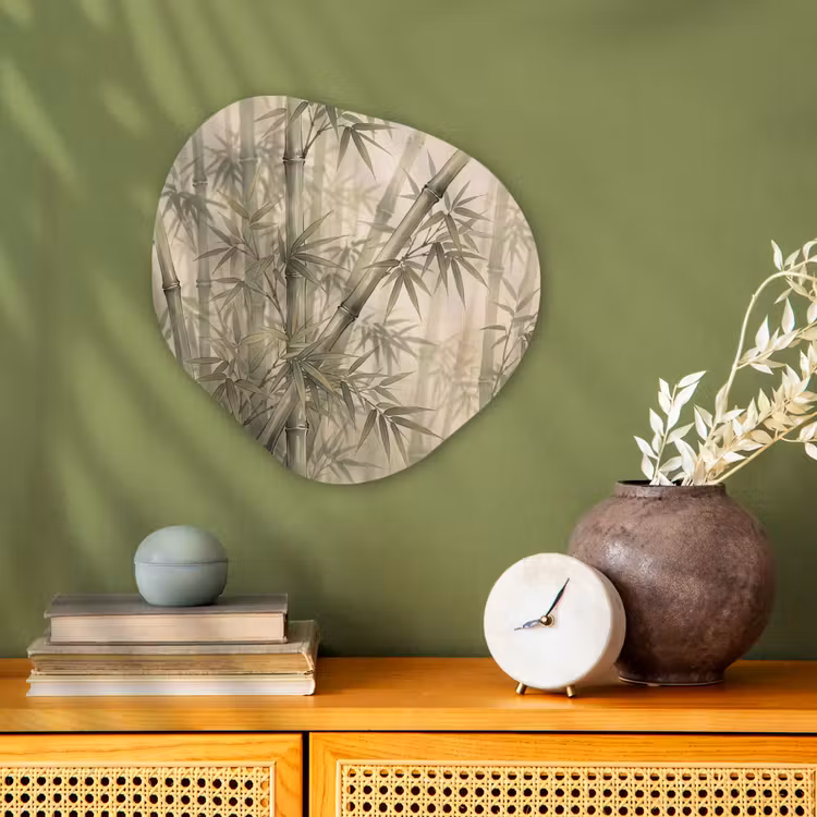Organisch schilderij - Forex - Bamboe - Bladeren - Aziatisch - Groen - Natuur — 2