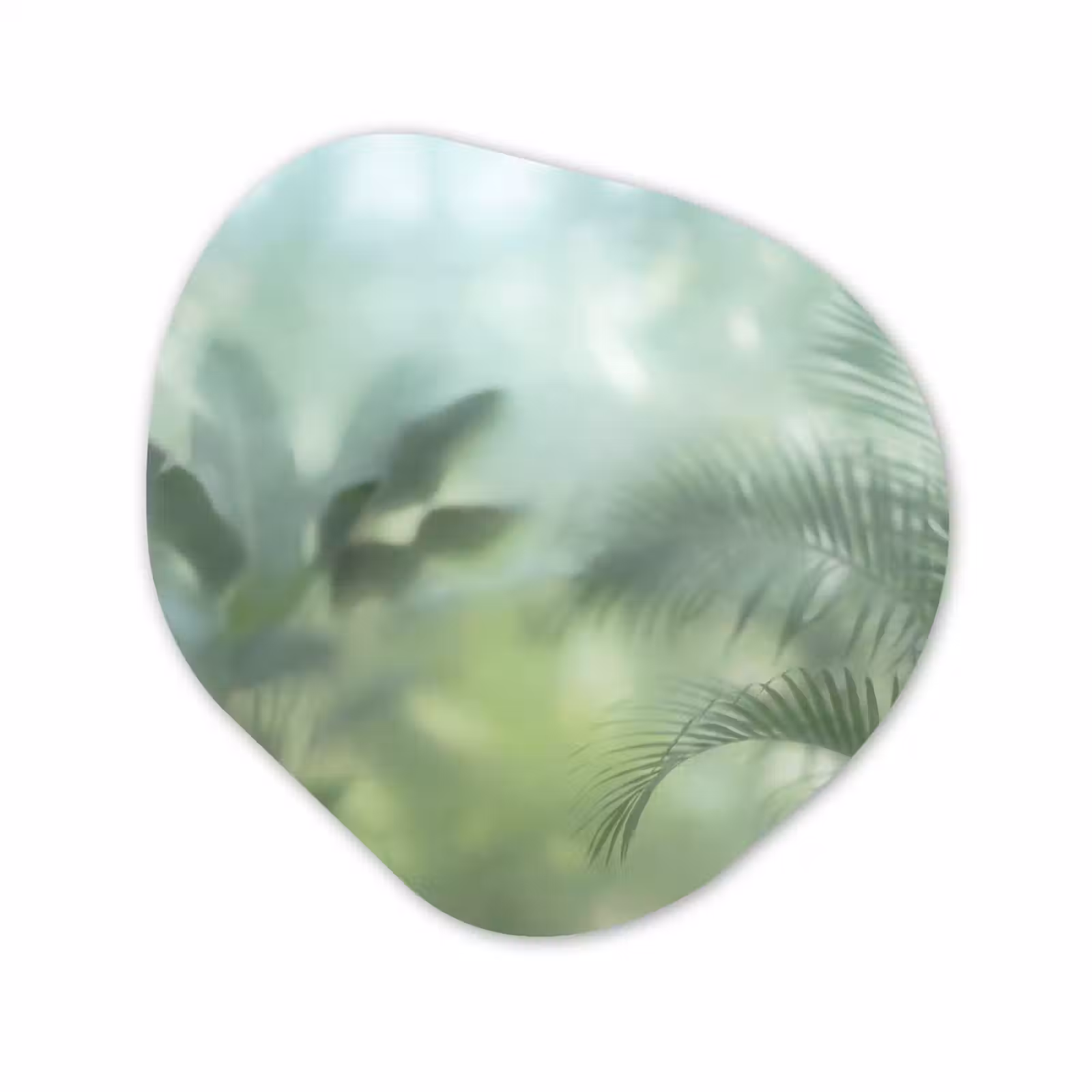 Organisch schilderij - Forex - Natuur - Vervaagd - Groen - Abstract - Modern — 1