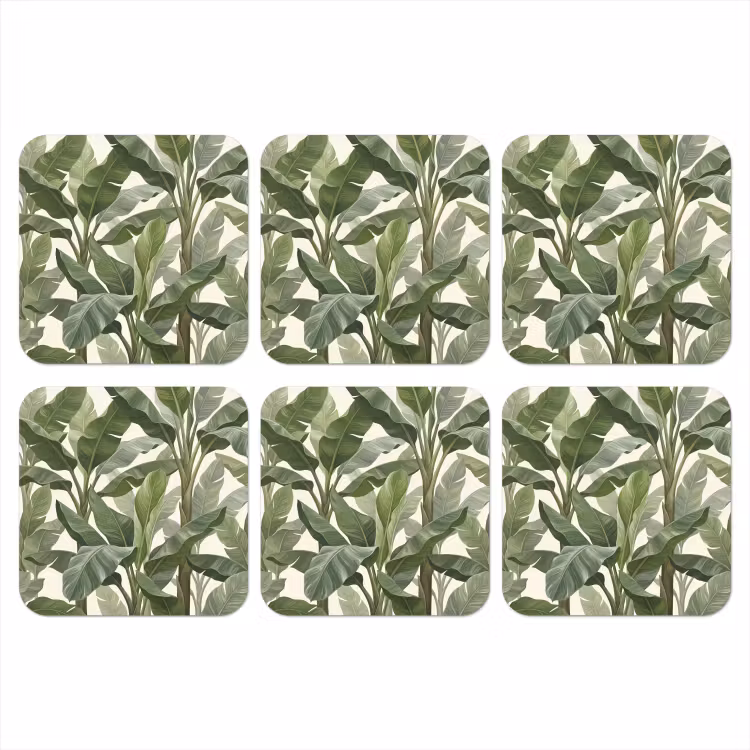 Onderzetter - Planten - Bladeren - Tropisch - Groen — 1